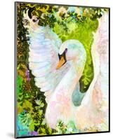 Swan-Jennifer Lommers-Mounted Art Print