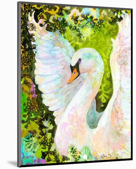 Swan-Jennifer Lommers-Mounted Art Print