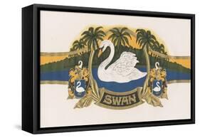 Swan-Art Of The Cigar-Framed Stretched Canvas