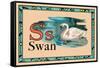 Swan-null-Framed Stretched Canvas