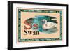 Swan-null-Framed Art Print