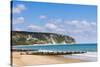 Swanage Beach and White Cliffs, Dorset, Jurassic Coast, England, United Kingdom, Europe-Matthew Williams-Ellis-Stretched Canvas