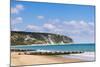 Swanage Beach and White Cliffs, Dorset, Jurassic Coast, England, United Kingdom, Europe-Matthew Williams-Ellis-Mounted Photographic Print