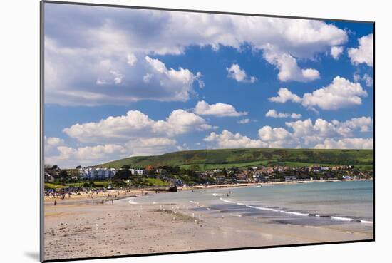 Swanage Beach, Dorset, Jurassic Coast, England, United Kingdom, Europe-Matthew Williams-Ellis-Mounted Photographic Print