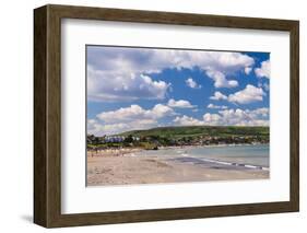 Swanage Beach, Dorset, Jurassic Coast, England, United Kingdom, Europe-Matthew Williams-Ellis-Framed Photographic Print