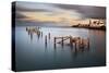 Swanage Old Pier-Rob Cherry-Stretched Canvas