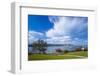 Swanage Park and Swanage Harbour, Dorset, England, United Kingdom, Europe-Matthew Williams-Ellis-Framed Photographic Print