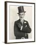 Swanky Gentleman in Top Hat-null-Framed Photo