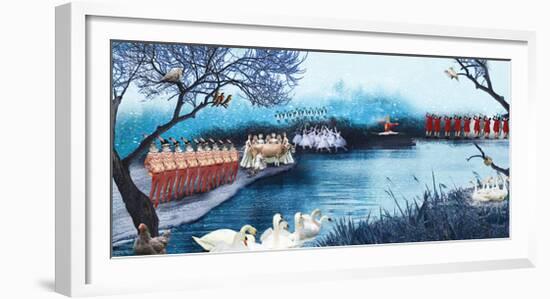 Swans A Swimming-Nancy Tillman-Framed Premium Giclee Print