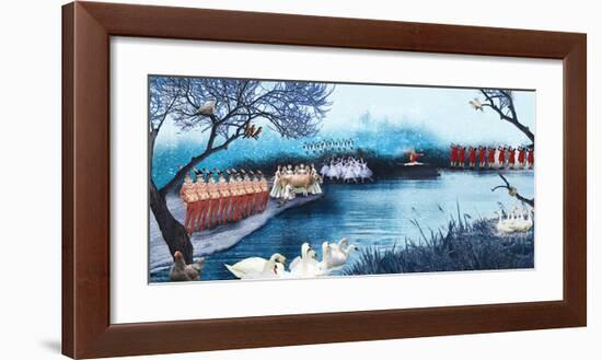 Swans A Swimming-Nancy Tillman-Framed Art Print