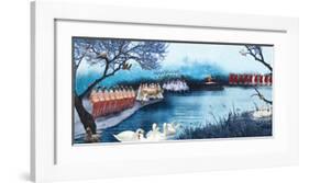 Swans A Swimming-Nancy Tillman-Framed Art Print