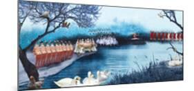 Swans A Swimming-Nancy Tillman-Mounted Art Print