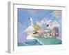 Swans a Swimming-Scott Westmoreland-Framed Art Print