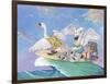 Swans a Swimming-Scott Westmoreland-Framed Art Print