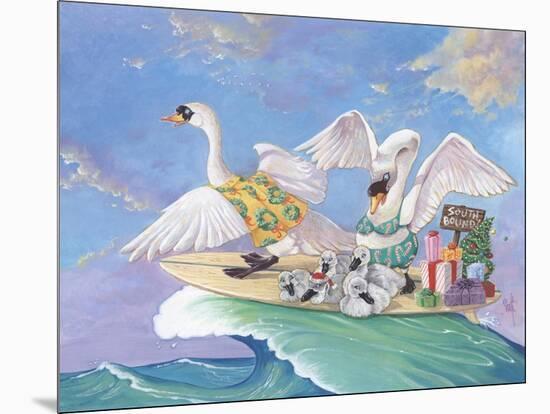 Swans a Swimming-Scott Westmoreland-Mounted Art Print