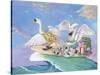 Swans a Swimming-Scott Westmoreland-Stretched Canvas
