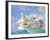 Swans a Swimming-Scott Westmoreland-Framed Art Print