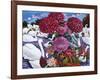 Swans and Chrysanthemums, 2005-Christopher Ryland-Framed Giclee Print