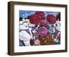 Swans and Chrysanthemums, 2005-Christopher Ryland-Framed Giclee Print