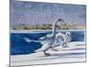 Swans at Kensington Palace-Isabel Hutchison-Mounted Giclee Print