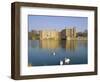 Swans in Front of Leeds Castle, Kent, England-G Richardson-Framed Photographic Print