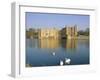 Swans in Front of Leeds Castle, Kent, England-G Richardson-Framed Photographic Print