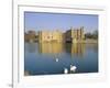 Swans in Front of Leeds Castle, Kent, England-G Richardson-Framed Photographic Print