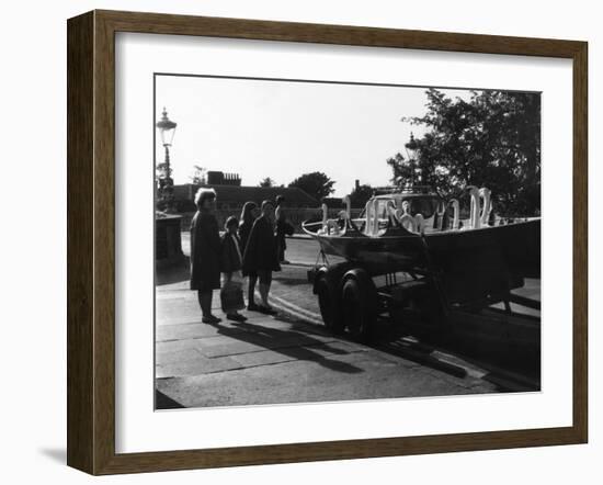 Swans in Transit-null-Framed Photographic Print