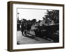 Swans in Transit-null-Framed Photographic Print