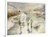 Swans in Winter-Karen Armitage-Framed Giclee Print