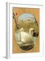 Swans on Palette-null-Framed Art Print