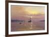 Swans Over Still Waters-Clive Madgwick-Framed Giclee Print