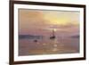Swans Over Still Waters-Clive Madgwick-Framed Giclee Print
