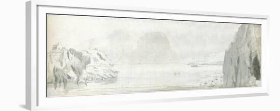 Swansea, C.1678 (W/C & Brown Ink on Paper)-Francis Place-Framed Premium Giclee Print
