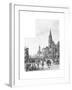 Swanston Street Looking North, Melbourne, Victoria, Australia, 1886-Johnson-Framed Giclee Print