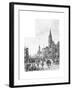 Swanston Street Looking North, Melbourne, Victoria, Australia, 1886-Johnson-Framed Giclee Print