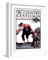 "Swarming Hornets," Country Gentleman Cover, September 1, 1923-WM. Hoople-Framed Giclee Print