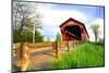 Swartz Covered Bridge-SNEHITDESIGN-Mounted Photographic Print