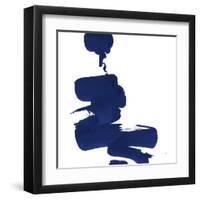 Swash IV Indigo-Chris Paschke-Framed Art Print