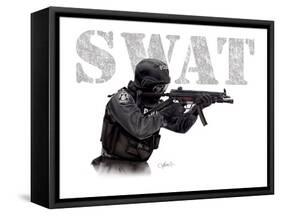 SWAT-Marc Wolfe-Framed Stretched Canvas