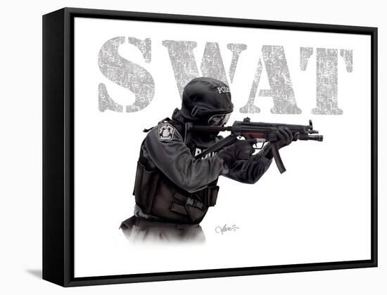 SWAT-Marc Wolfe-Framed Stretched Canvas