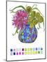 Swatch Blue Vase From Journal-Lisa Katharina-Mounted Giclee Print