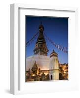 Swayambhunath Buddhist Stupa on a Hill Overlooking Kathmandu, Unesco World Heritage Site, Nepal-Don Smith-Framed Photographic Print