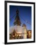 Swayambhunath Buddhist Stupa on a Hill Overlooking Kathmandu, Unesco World Heritage Site, Nepal-Don Smith-Framed Photographic Print