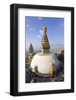 Swayambhunath Buddhist Stupa or Monkey Temple, Kathmandu, Nepal-Peter Adams-Framed Photographic Print