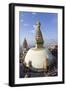 Swayambhunath Buddhist Stupa or Monkey Temple, Kathmandu, Nepal-Peter Adams-Framed Photographic Print