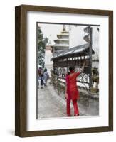 Swayambhunath (Monkey Temple), Kathmandu, Nepal-Ethel Davies-Framed Photographic Print