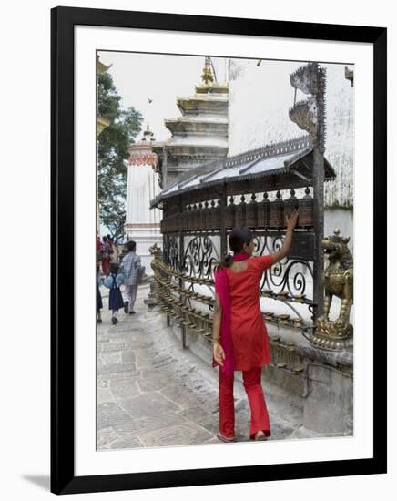 Swayambhunath (Monkey Temple), Kathmandu, Nepal-Ethel Davies-Framed Photographic Print