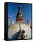 Swayambhunath Stupa (Monkey Temple), Kathmandu, Nepal, Asia-Gavin Hellier-Framed Stretched Canvas