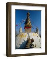 Swayambhunath Stupa (Monkey Temple), Kathmandu, Nepal, Asia-Gavin Hellier-Framed Photographic Print